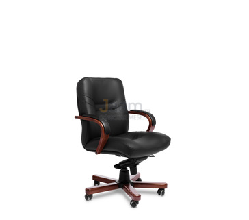 Кресло для руководителя MINISTER B кожа+кож.зам.
