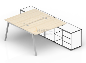 Мебель для персонала Составной стол для крепления к сервисным опорным тумбам (4 громмета) AR2TG166FU