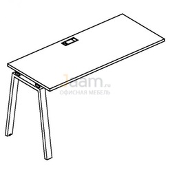 Мебель для персонала Секция стола рабочей станции на металлокаркасе TRE Б3 005-1 БП