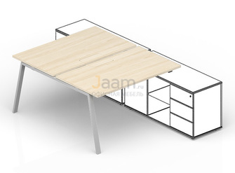 Мебель для персонала Составной стол для крепления к сервисным опорным тумбам (меламиновые аутлеты) AR2TM166FU