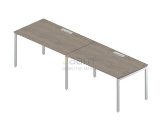 Мебель для персонала Двойная группа столов с люком RM-1.1(x2)+F-31