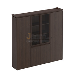 Кабинет руководителя Офисный шкаф комбинированный (для документов узкий + со стеклом + для одежды узкий) МК 377