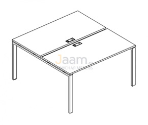 Мебель для персонала Рабочая станция на металлокаркасе UNO Б1 176 БП