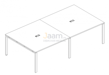 Стол для переговоров Стол для переговоров на металлокаркасе UNO Б1 131-2 БП