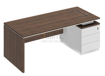 Кабинет руководителя Стол на опорной тумбе правый СИ 110пр