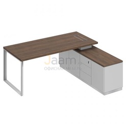 Кабинет руководителя Стол руководителя на опорной тумбе (левый/правый) БР 102