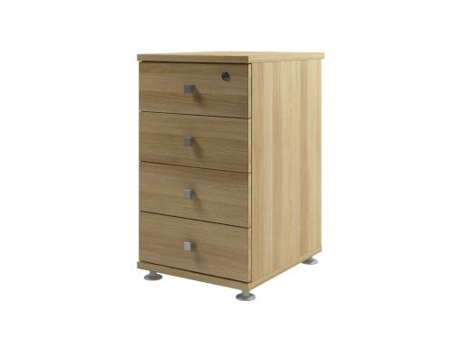 Тумба приставная с замком на первый ящик Space S-222 424x520x730 (Дуб телемарк)