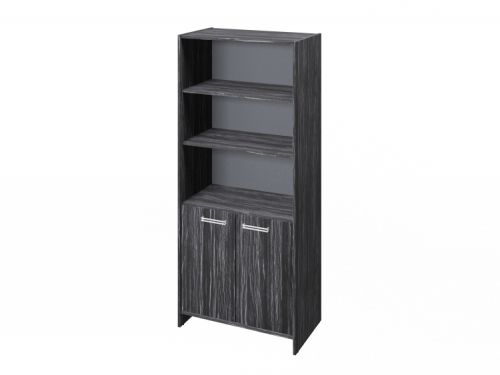 Шкаф для документов полуоткрытый Festus FI-672.D 800x460x1861 (Древесина Графит)