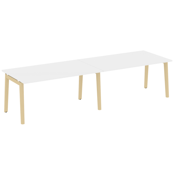 Стол переговорный на деревянных опорах Onix Wood OW.PRG-2.4 3160x980x750