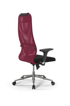 Кресло для руководителя Метта Sit 8 B1-8D - X1+UMF(X1) /Uh00/Wh00/D02P(M09.B23.G18.W01) (Красный | Черный)