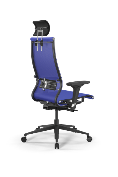 Кресло для руководителя Метта SynchroSit 10 B2-107D - T /Km00/Nb00/D02P/H3mL-2D(M23.B11.G19.W02) (Васильковый)