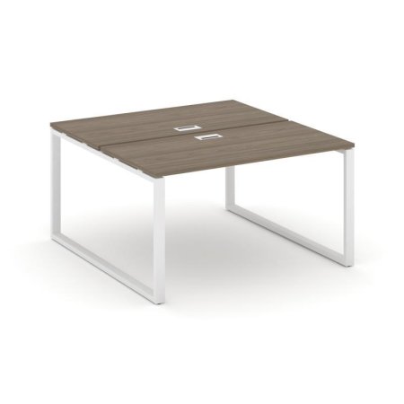 Рабочая станция 2-х сторонняя SN-6O.DRS-024 (1580х1632х750) (Вяз Благородный/Металл Белый)