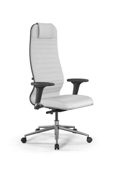 Кресло для руководителя Метта SynchroSit 10 B1-117D - Extra /Um02/Wm12/D02P(M23.B23.G18.W02) (Белый)