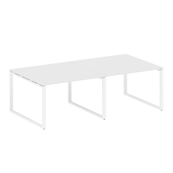 Переговорный стол 2 столешницы Metal System Style БО.ПРГ-2.2 2400x1235x750