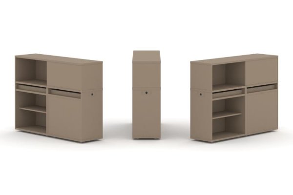 Тумба двойная + низкая надставка ES.NB.2N-12 (1500х410х1135)