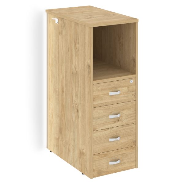 Тумба с подсветкой 4 ящика завершающая, правая Onix O.R-TV-4.SR 436x767x1185