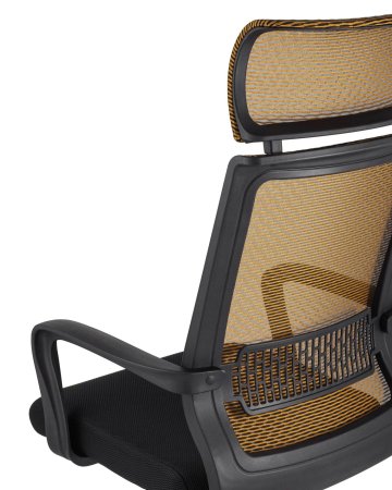 Кресло офисное TopChairs Style оранжевое (Компьютерное кресло Style оранжевый)