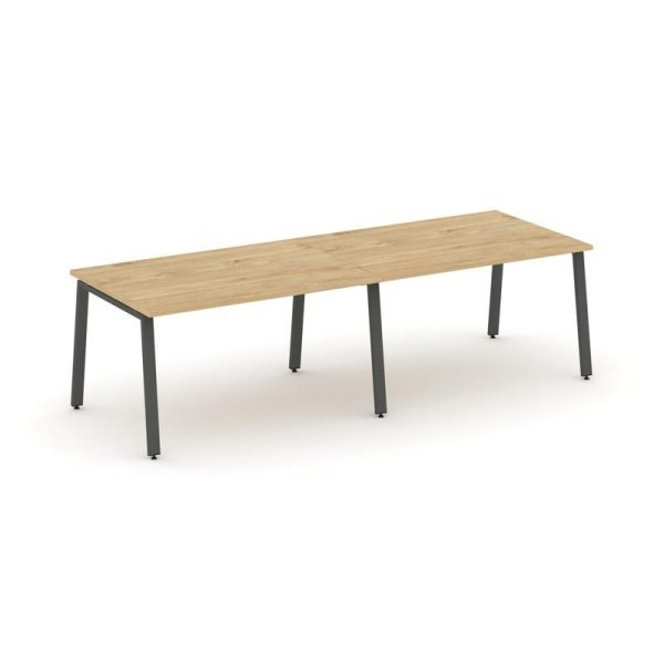 Стол переговорный SN-6A.SPRG-013.3 (2760х980х750) (Тиквуд Светлый/Металл Антрацит)