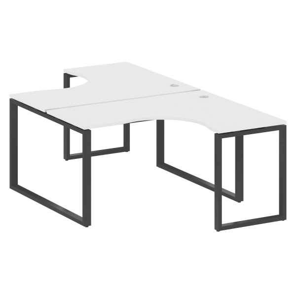 Рабочая станция криволинейная Metal System Style БО.РАС-СА-2.3 1400x2435x750