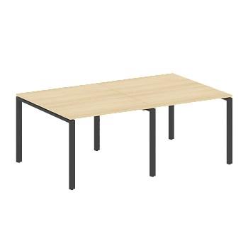 Переговорный стол 2 столешницы Metal System Style БП.ПРГ-2.1 2000x1235x750