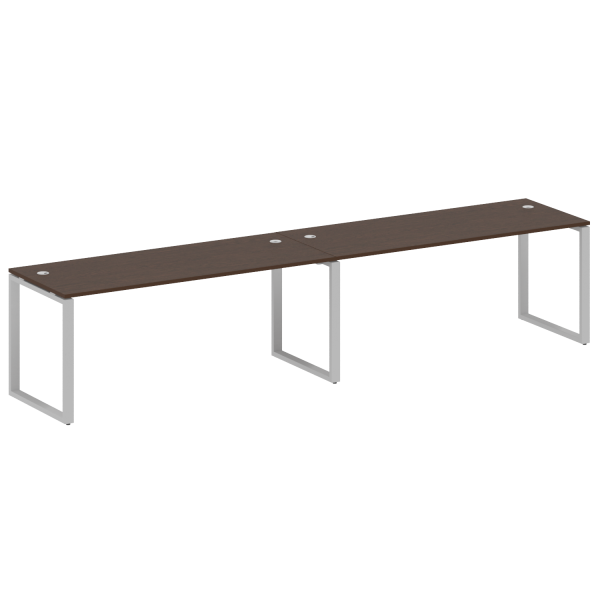 Рабочая станция Metal System Style БО.СМ-2.5 3600x720x750 (Венге Цаво/Серый металл)