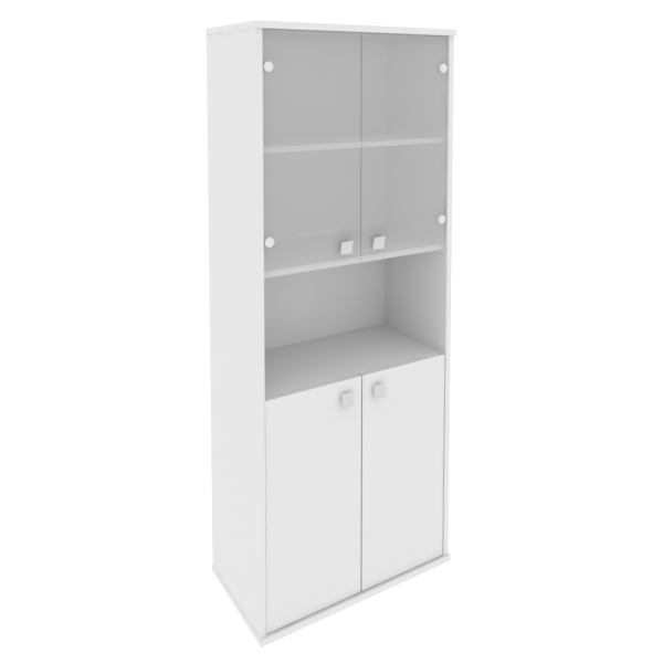 Шкаф высокий широкий Style Л.СТ-1.4 778x410x1980 (Белый)