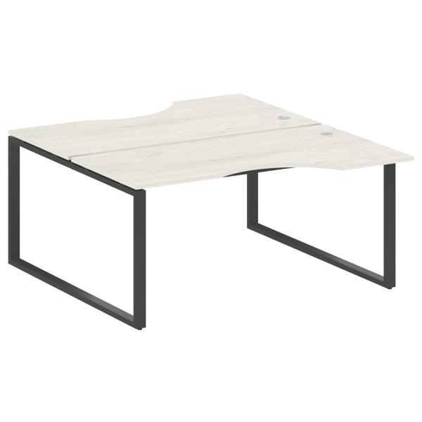 Рабочая станция криволинейная Metal System Style БО.РАС-СА-2.1 1600x1835x750 (Дуб Наварра/Антрацит металл)