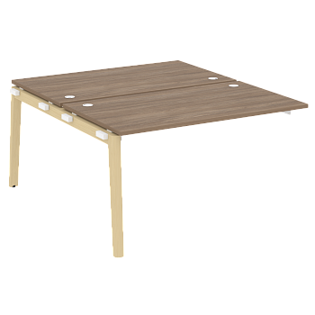 Наборный элемент рабочей станции на деревянных опорах Onix Wood OW.2.NRS-3.8 1380x1635x750