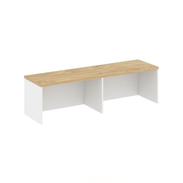 Надставка на тумбу 1 ярус SN.NT-101 (1232х400х400) (Белый/Тиквуд Светлый)