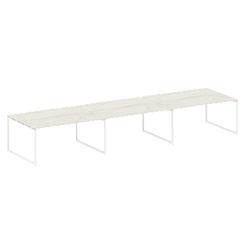 Переговорный стол 3 столешницы Metal System Style БО.ПРГ-3.4 4800x1235x750