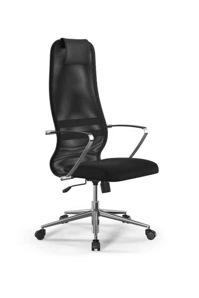 Кресло для руководителя Метта Sit 8 B1-8K - X1+UMF(X1) /Uh00/Wh00/K5cL(M09.B23.G18.W01) (Черный)