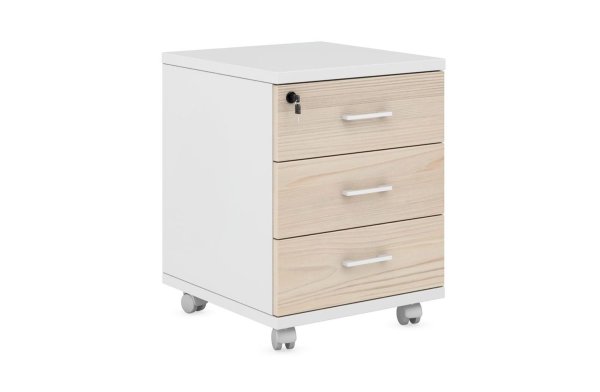 Тумба подкатная 3 ящика с замком на верхний ящик Target TAR330 452x474x585 (Rovere)