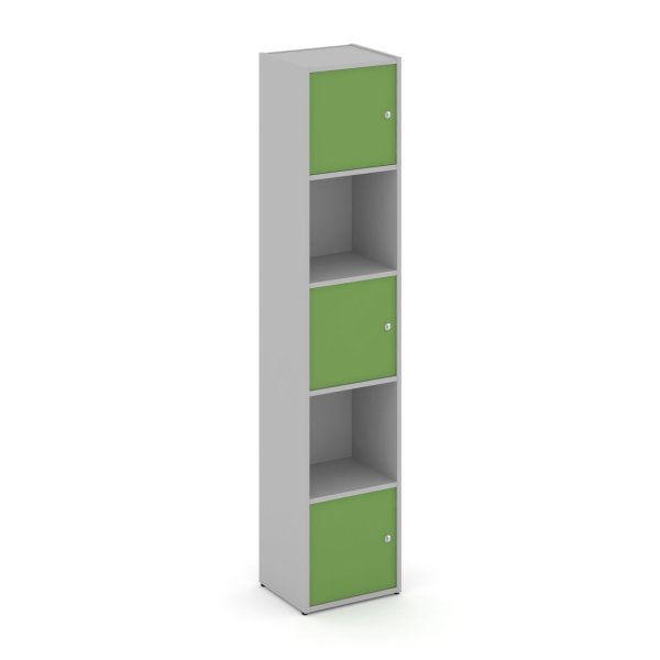 Стеллаж Locker Plus LK.K-007 408x350x1983 (Серый | Зеленый)