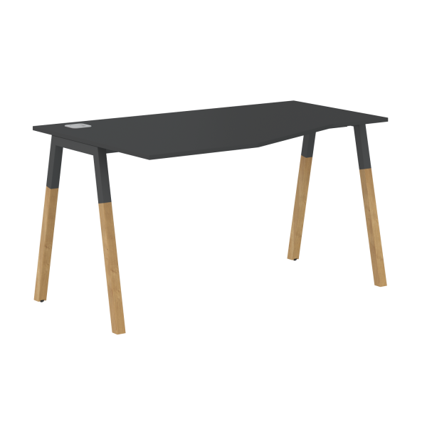 Стол эргономичный левый Forta FCT 1367 (L) 1580x733x900(670) (Черный графит)