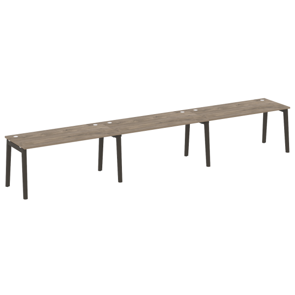 Рабочая станция на деревянных опорах Onix Wood OW.RS-3.4.8 4740x800x750