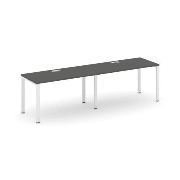 Рабочая станция 1 сторонняя SN-6P.ORS-014 (3160х700х750) (Антрацит/Металл Белый)