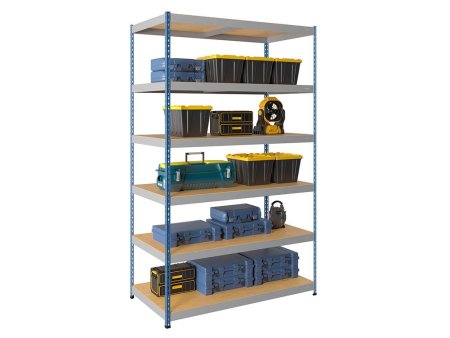 Стеллаж SB 300x183x91/6 (Синий | Серый)