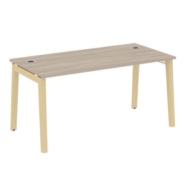 Стол руководителя на деревянных опорах Onix Wood Direct OW.SRR-4.8 1580x800x750