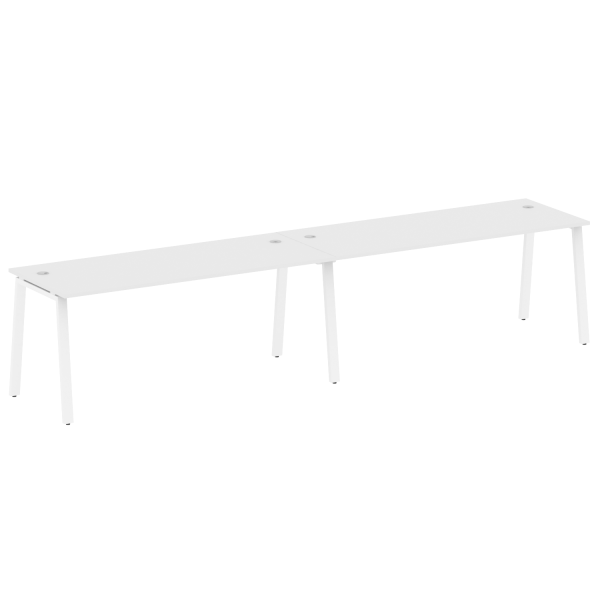 Рабочая станция на 2 рабочих места на А-образном м/к Metal System Style БА.СМ-2.5 3600x720x750