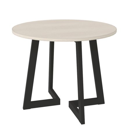Стол журнальный Триада-12Д ТД-12Д ч/вд 600x600x450 (Черный/Выбеленный Дуб)