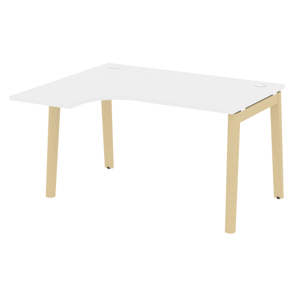Стол эргономичный левый на деревянных опорах Onix Wood OW.SA-3L 1380x1180x750