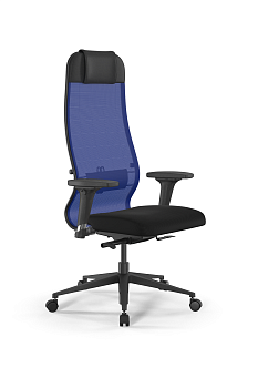 Кресло для руководителя Метта SynchroSit 10 B1-111D - X2+UMF(X1) /Ub00/Wh00/D02P(M24.B11.G19.W02)