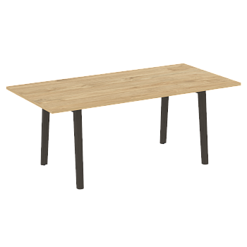 Стол переговорный на деревянных опорах Onix Wood Direct OW.PRG-19 1980x980x750
