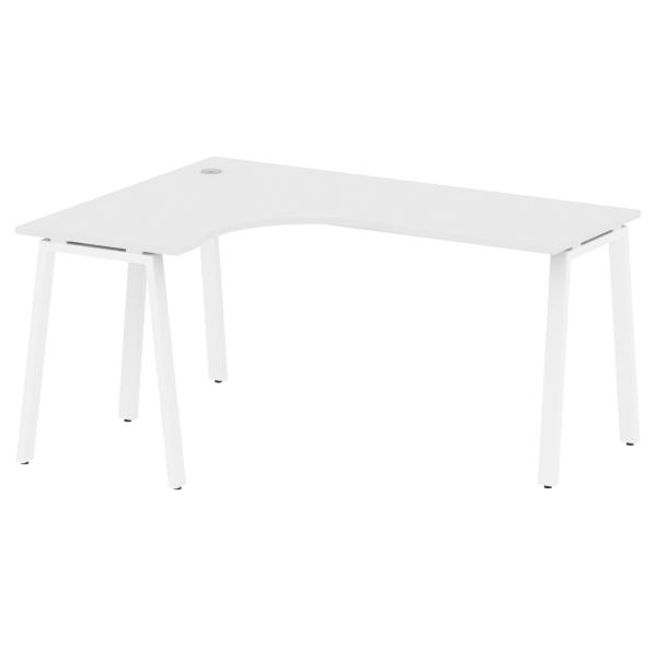 Стол криволинейный левый Metal System Style БА.СА-4 Л 1600x1200x750