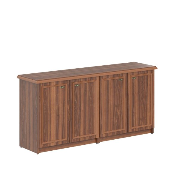 Шкаф низкий 2-х секционный Raut RLW 185 1808x466x886 (Орех Даллас)