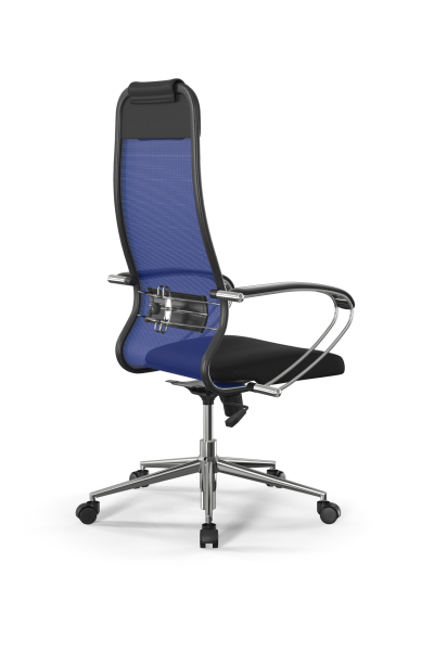Кресло для руководителя Метта Sit 10 B1-180K - X2+UMF(X1) /Um00/Wh00/K1cL(M09.B23.G18.W01 (Синий | Черный)