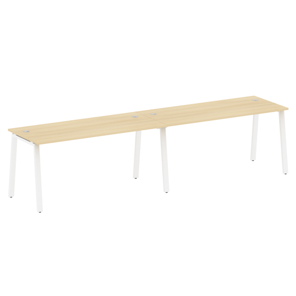 Рабочая станция на 2 рабочих места на А-образном м/к Metal System Style БА.СМ-2.4 3200x720x750