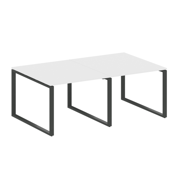 Переговорный стол 2 столешницы Metal System Style БО.ПРГ-2.1 2000x1235x750