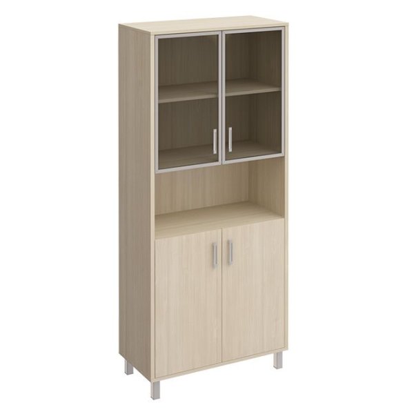 Шкаф двери стекло в рамке без замка ниша Борн B 430-823 900x450x2074 (Дуб шамони)