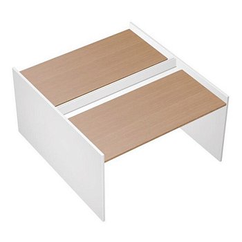 Рабочая станция на опорах ДСП (2х120) с ProSystem Profiquadro КВ 1401 БВ 1250x1570x835